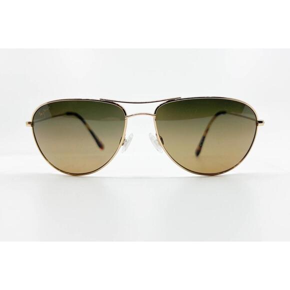 Maui Jim Seahorse MJ772-17 Sunglasses Chrome Metal Mens 60-15-143 8780